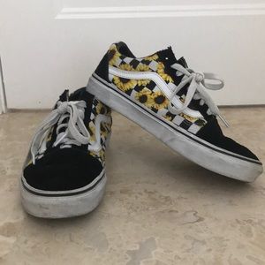 Sunflower custom vans